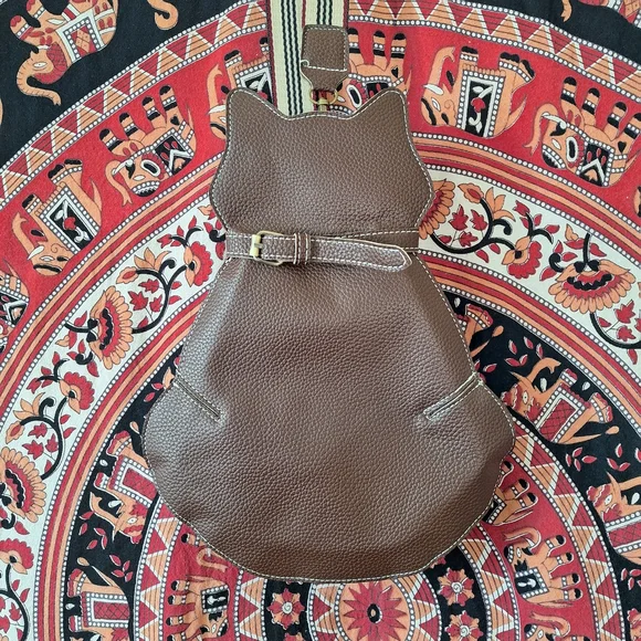 Cat Shaped Faux Leather Crossbody Sling Bag and Mouse Coin Purse Set - Picture 8 of 8